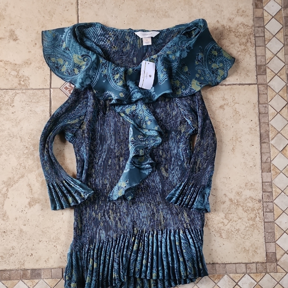 CJ BANKS PAISLEY BLOUSE